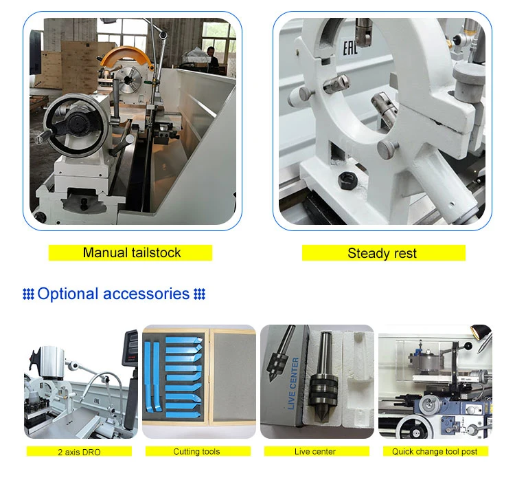 CM6241 Metal Lathe machine with Rigid Stand